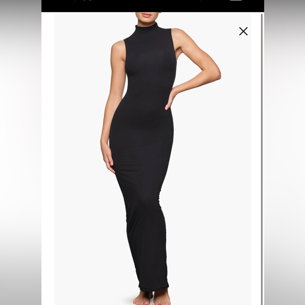 SKIMS mock neck sleeveless dress. SOLD OUT.